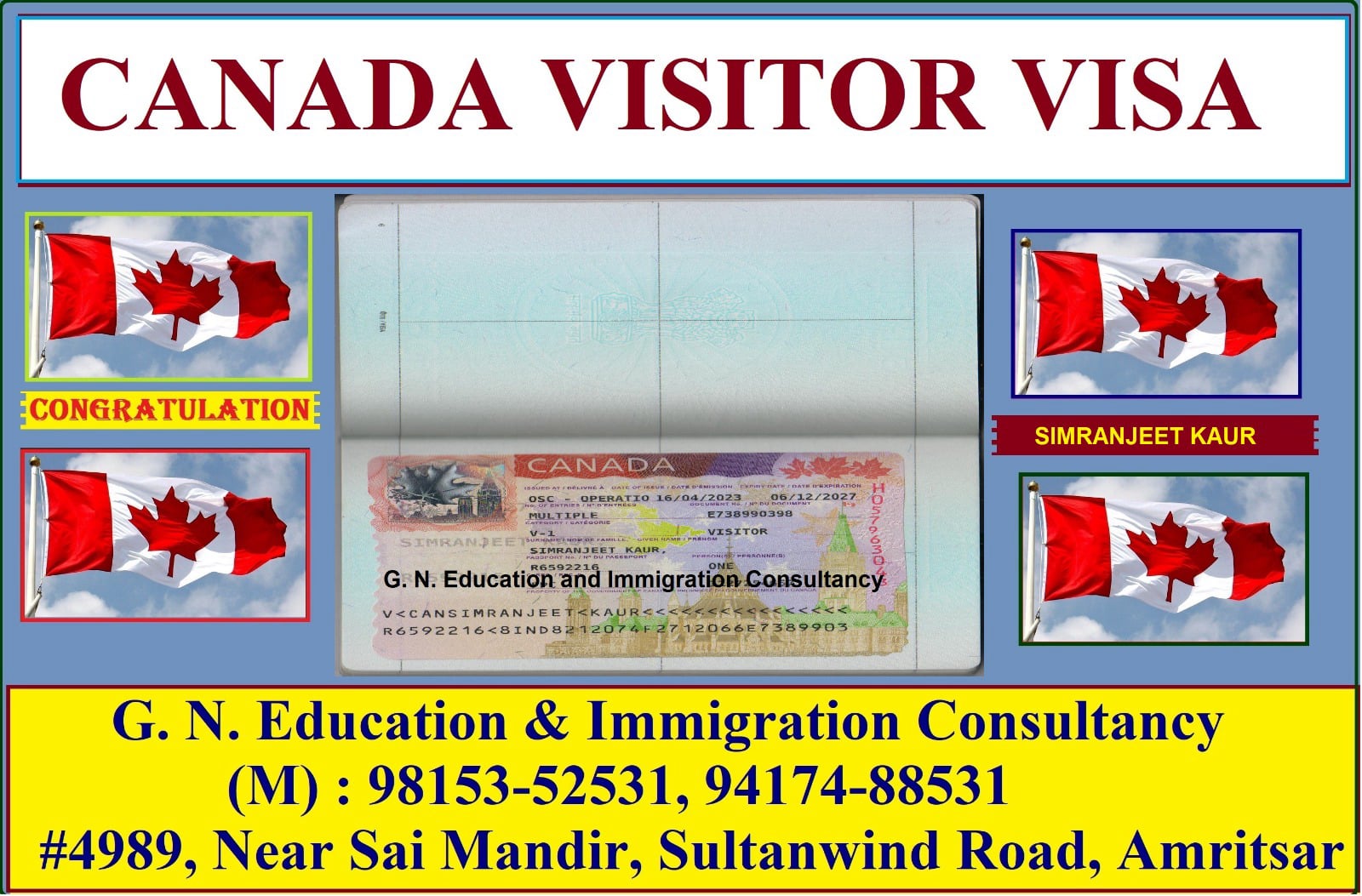 Best Visa Consultancy in Amritsar